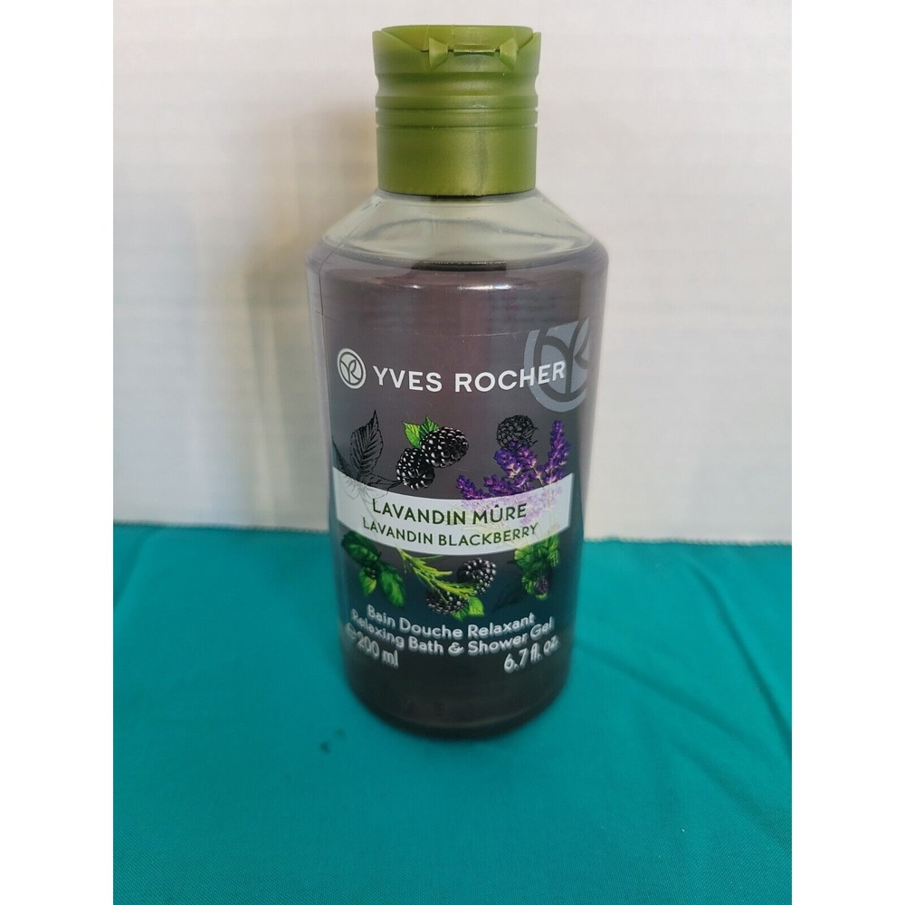 Yves Rocher Lavandin Blackberry Relaxing‎ Bath & Shower Gel 6.7 fl oz